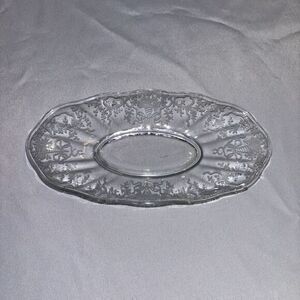 Vintage Fostoria Heather American Relish Dish Small 10"  Clear‎